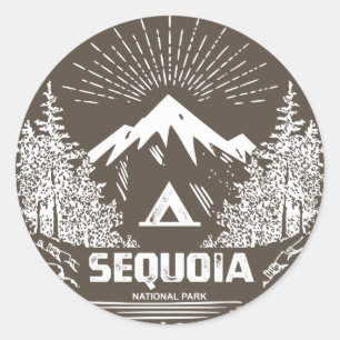 Sequoia-Nationalpark Runder Aufkleber