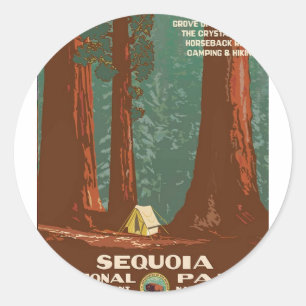 Sequoia-Nationalpark Runder Aufkleber