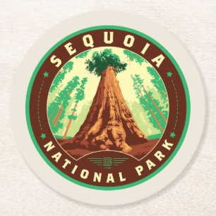 Sequoia-Nationalpark Runder Pappuntersetzer