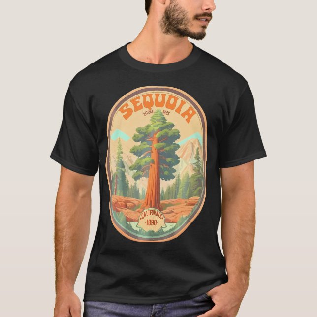 Sequoia Nationalpark Tree Il Museo in erba T-Shirt (Vorderseite)