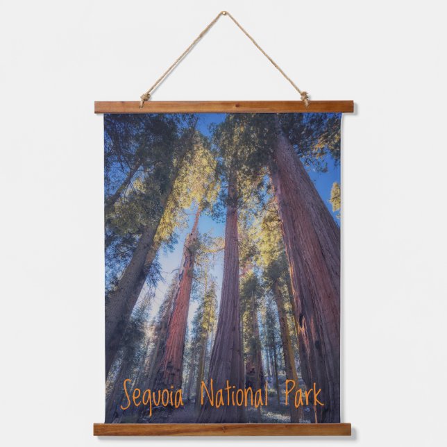 Sequoia-Nationalpark Wandteppich Mit Holzrahmen (Vorderseite)