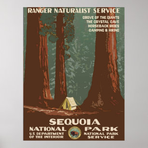 Sequoia Nationalpark - WPA Vintage Poster