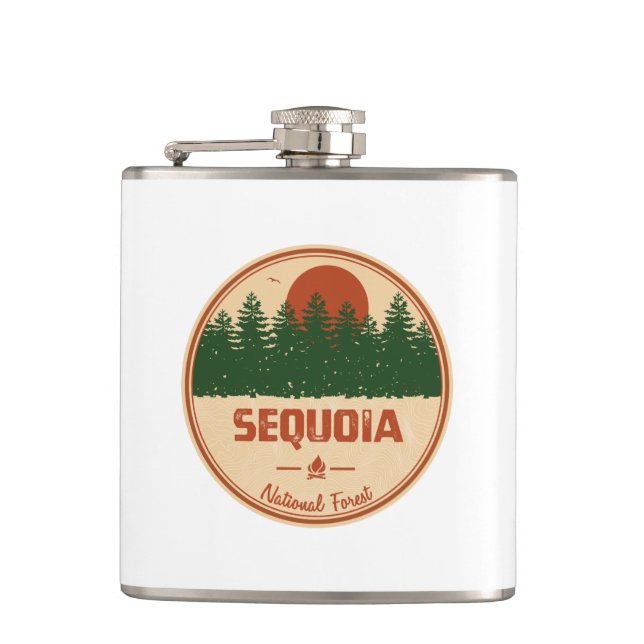 Sequoia-Nationalwald Flachmann (Vorderseite)