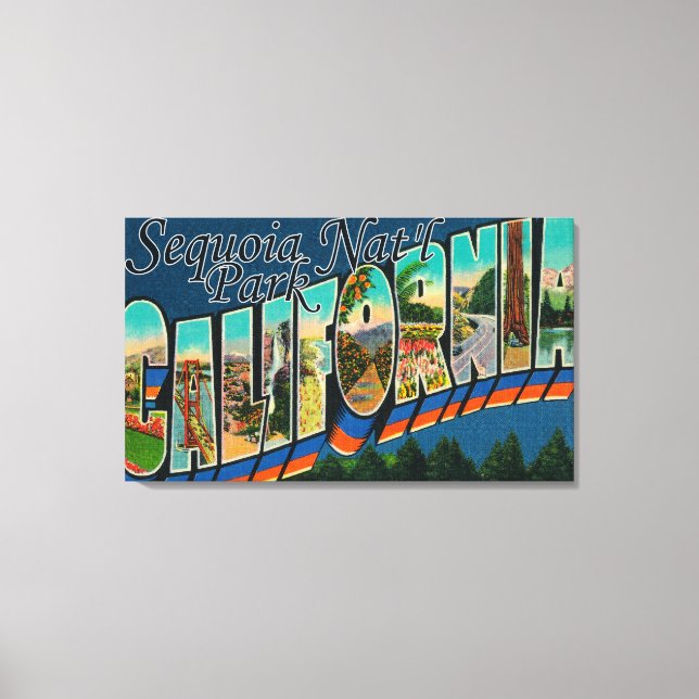 Sequoia Nat'l Park, Kalifornien Leinwanddruck (Vorderseite)