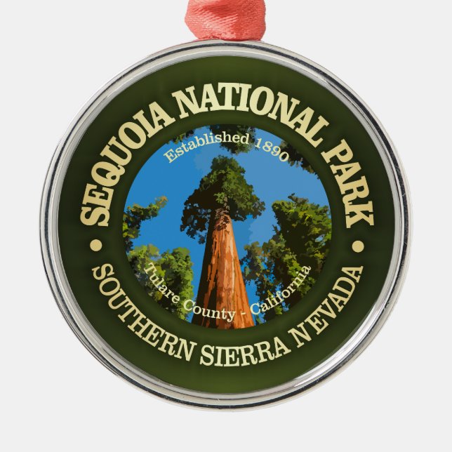 Sequoia NP2 Ornament Aus Metall (Vorne)