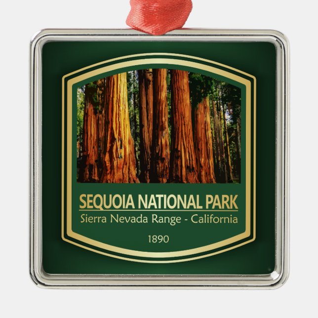 Sequoia NP (PF1) Ornament Aus Metall (Vorne)