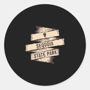 Sequoia State Park Nevada Nv Holzschild Urlaub Runder Aufkleber
