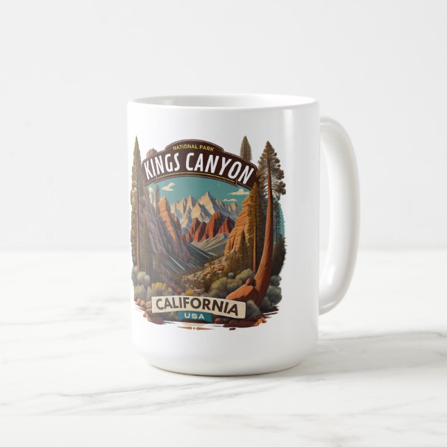 Sequoia und Kings Canyon Nationalparks california Kaffeetasse (VorderseiteRechts)