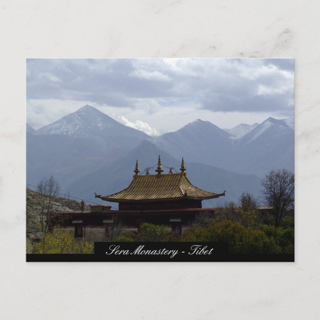 Sera Kloster, tibetische Tempel, Lhasa, Tibet Postkarte (Vorderseite)
