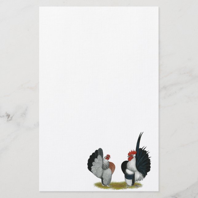 Serama Bantams Briefpapier (Vorderseite)