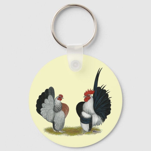 Serama Bantams Schlüsselanhänger (Vorderseite)