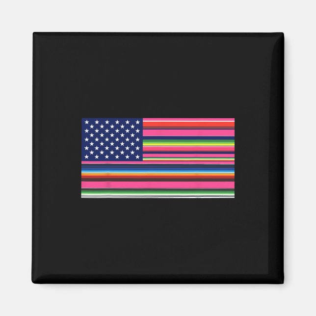 Serape Cinco De Mayo Par Magnet (Vorne)
