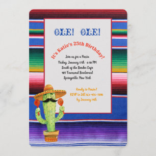 Serape Fiesta Einladung