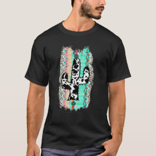 Serape Kaktus Leopard Kaktus Kuh Druck Serape T-Shirt