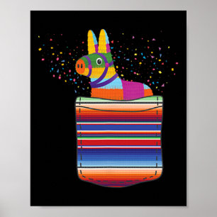 Serape Pocket Pinata Mexican Fiesta (nicht wirklic Poster