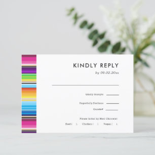 Serape Spring   RSVP für Hochzeiten + Wahl der Mah Karte