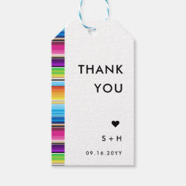 Serape Spring Stripes | Danke Geschenkanhänger