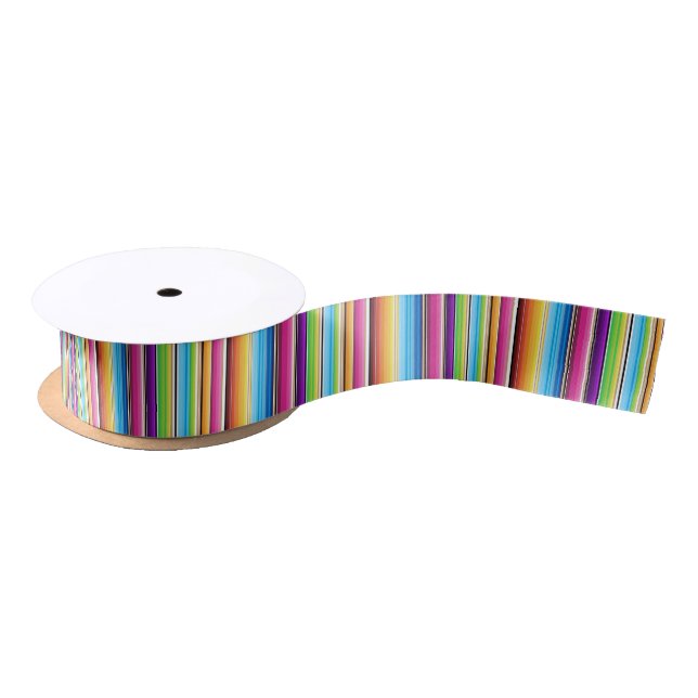 Serape Springtime Vibrant Satinband (Spule)