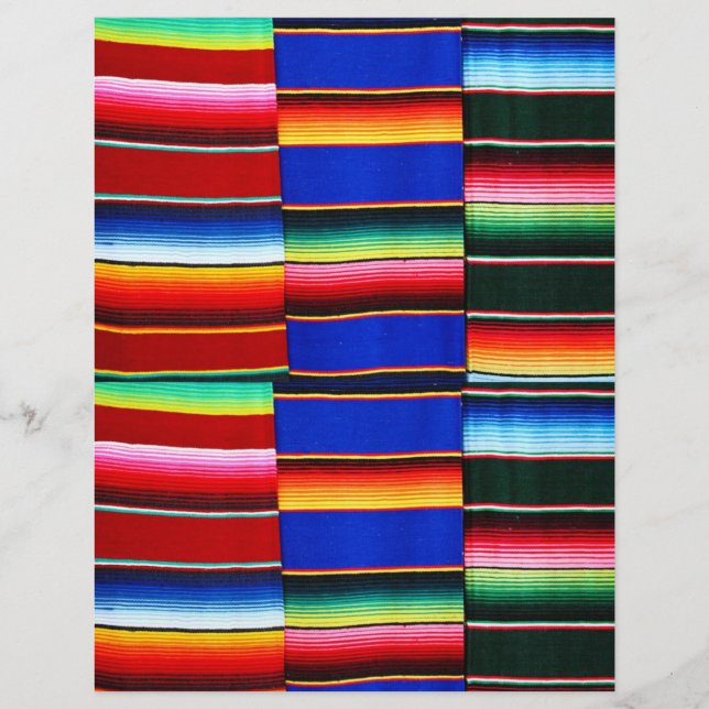 Serape Streifen Origamipapier (Vorderseite)