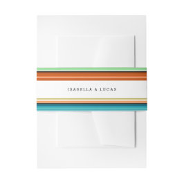 Serape Summer | Laterale Streifen Hochzeiten Einladungsbanderole