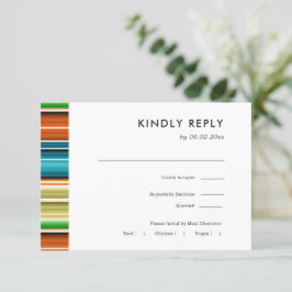 Serape Summer Stripes | RSVP für Hochzeiten + Wahl