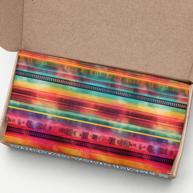 Serape Watercolor Fiesta Mexican Blanket Seidenpapier (Von Creator hochgeladen)
