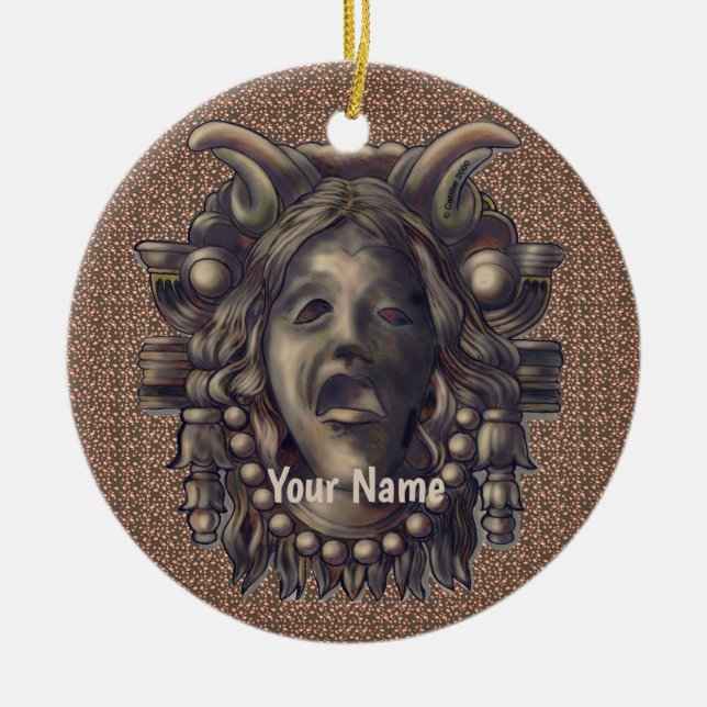 Seraph Gargoyle  Keramik Ornament (Vorne)