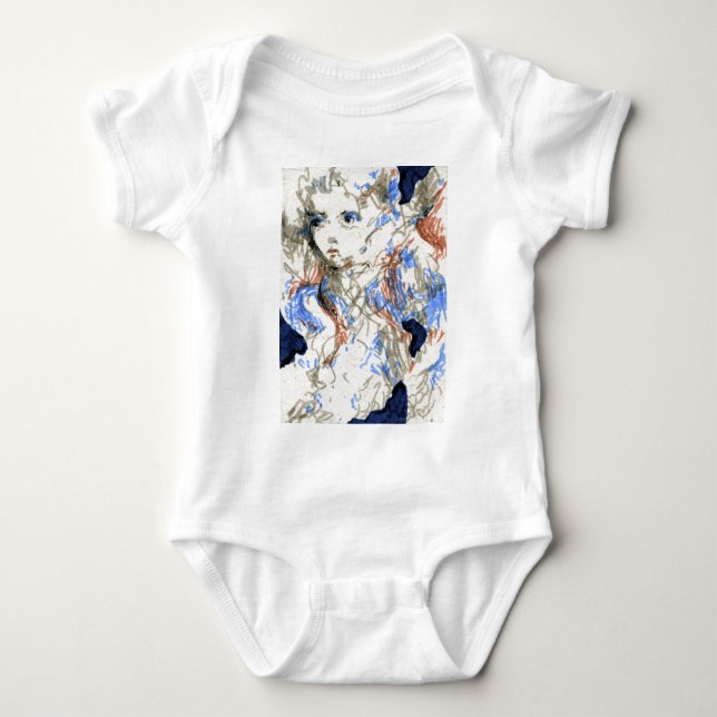 Seraph Ink Pen Zeichnend Baby Strampler (Vorderseite)