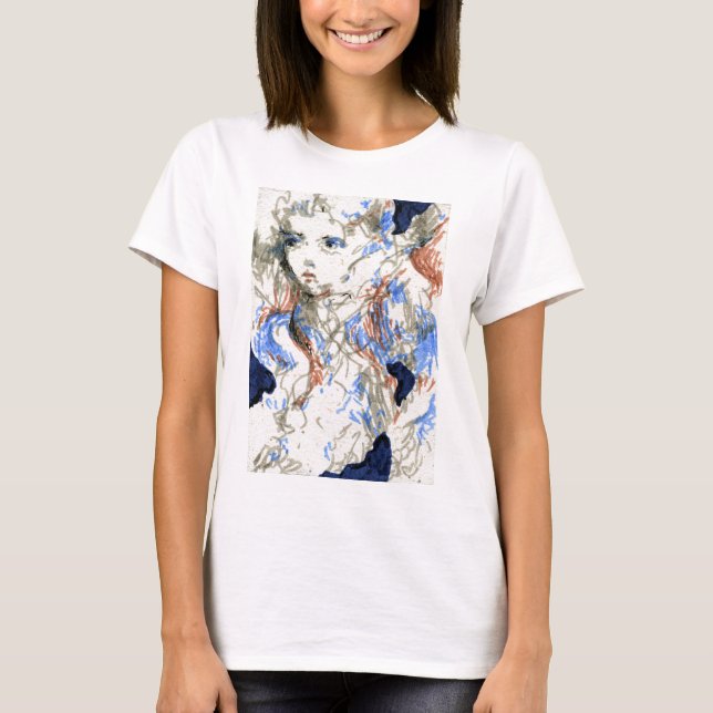 Seraph Ink Pen Zeichnend T-Shirt (Vorderseite)