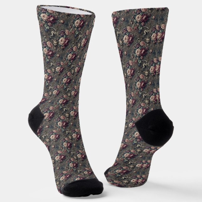 Seraph Jagd - Gotisches Viktorianisches Delirium Socken (Gewinkelt)