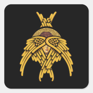 Seraphim Angel Quadratischer Aufkleber