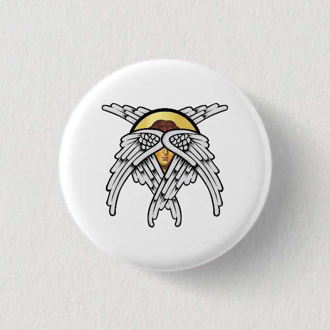 Seraphim Angel Silver Button (Vorderseite)