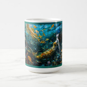 "Seraphina" - Wunderschöne mystische Meerjungfrau Kaffeetasse