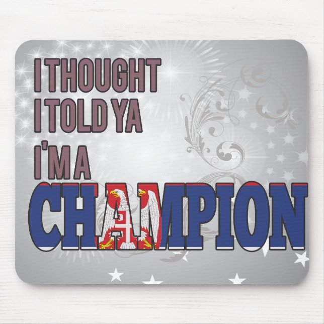 Serbe und ein Meister Mousepad (Vorne)