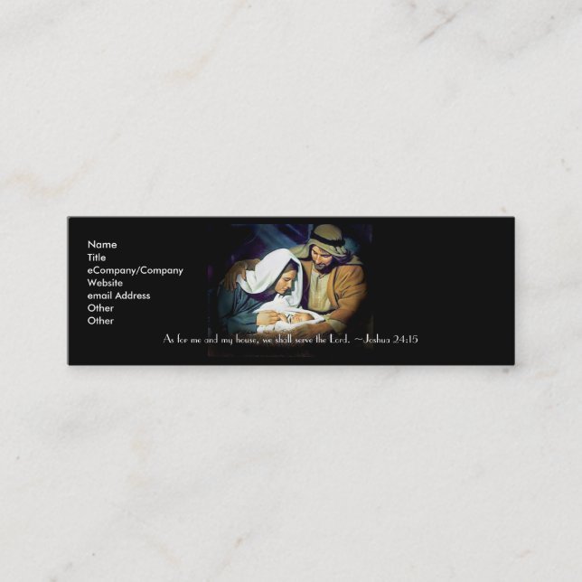 Serben Sie dem Herrn Mini Visitenkarte (Vorderseite)