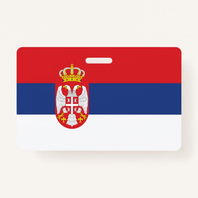 Serbia flag ausweis (Vorderseite)