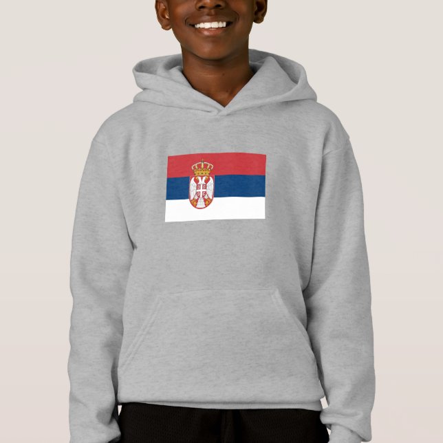 Serbia Flag Hoodie (Vorderseite)