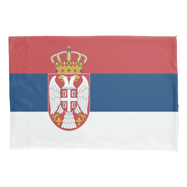 Serbia Flag Kissenbezug (Vorderseite)