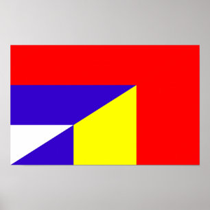 Serbia-Romanum-Halbzeichen Poster