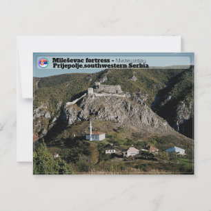 SERBIAN MONASTERIEN - Festung Mileševac Postkarte