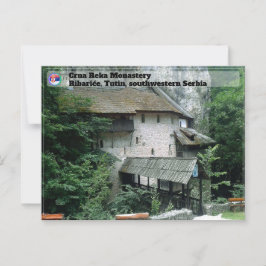 SERBIAN MONASTERIEN - Kloster Crna Reka 2 Postkarte