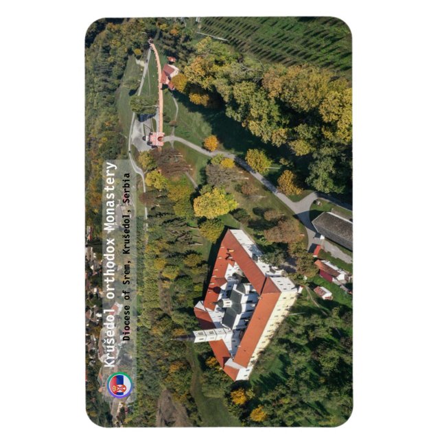SERBIAN MONASTERIEN - Kloster Krušedol Magnet (Vertikal)