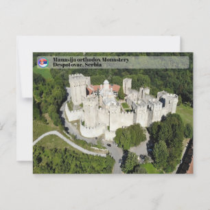 SERBIAN MONASTERIEN - Kloster Manasija 3 Postkarte