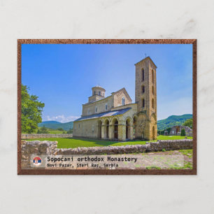 SERBIAN MONASTERIEN - Kloster Sopoćani 2 Feiertagspostkarte