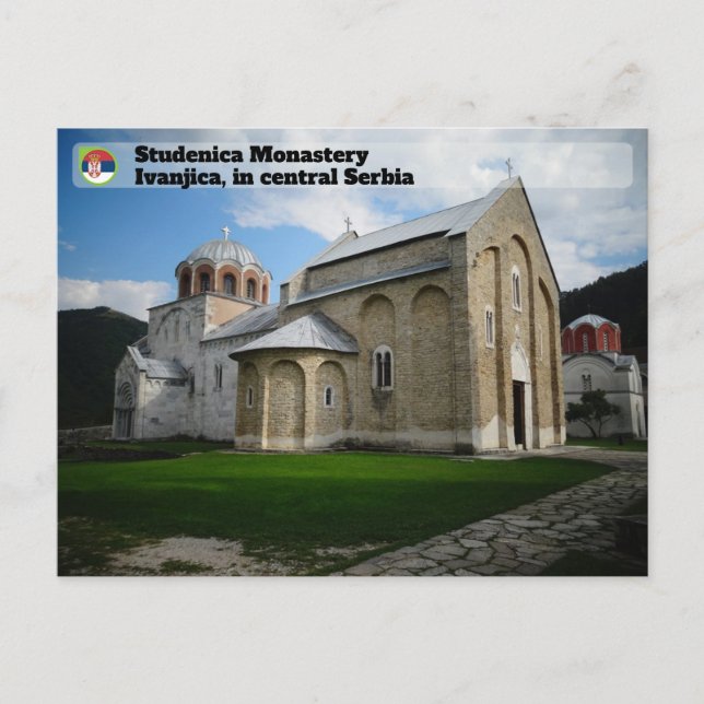 SERBIAN MONASTERIEN - Kloster Studenica Postkarte (Vorderseite)