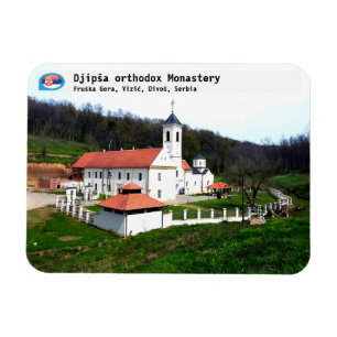 SERBIAN MONASTERIEN - Orthodoxes Kloster Djipša 3 Magnet