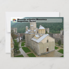 SERBIAN MONASTERIES - Orthodoxes Kloster Manasija Postkarte