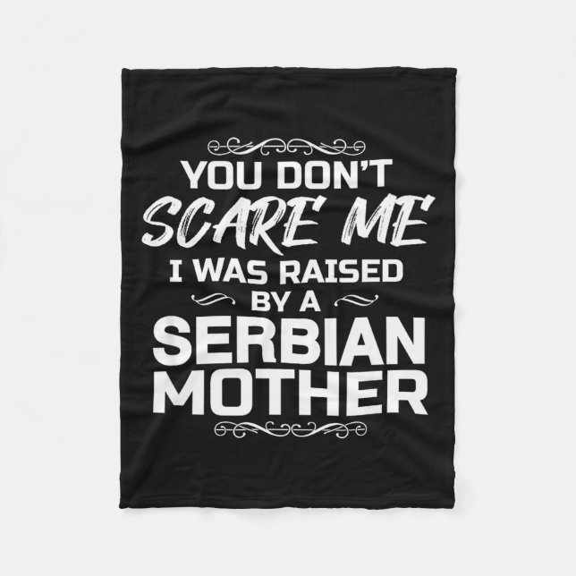 Serbian Mother Funny Christmas Birthday  Fleecedecke (Vorderseite)