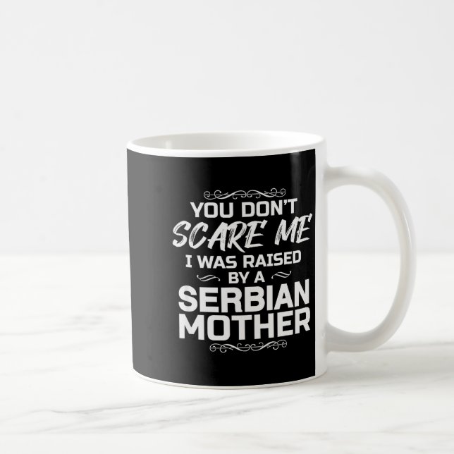 Serbian Mother Funny Christmas Birthday  Kaffeetasse (Rechts)
