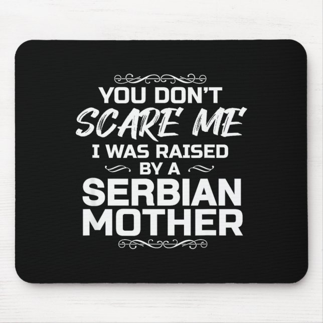 Serbian Mother Funny Christmas Birthday  Mousepad (Vorne)